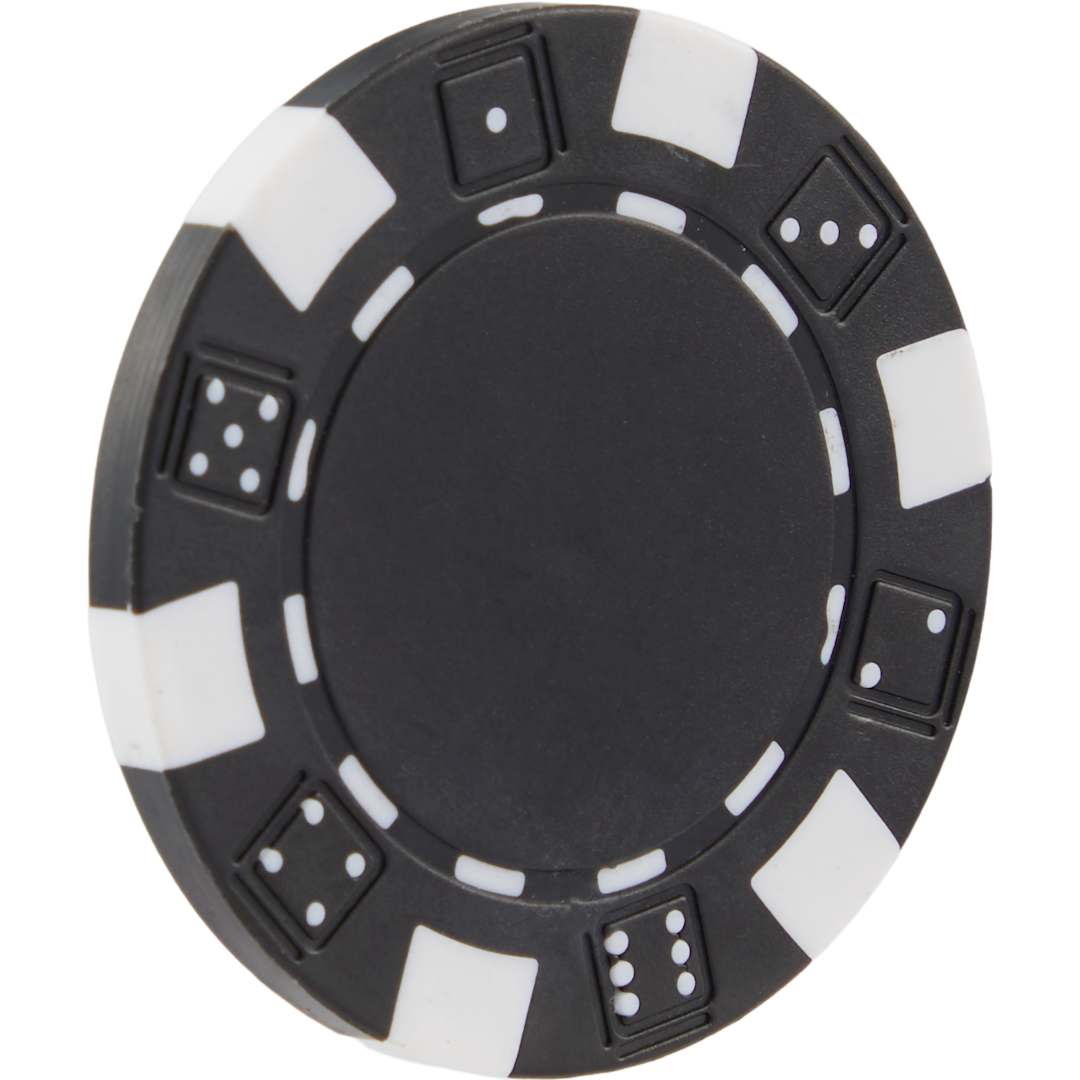 Recycled Poker Chip Ball Marker - SM-8905 Black