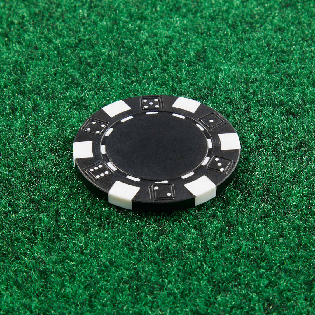 Recycled Poker Chip Ball Marker - SM-8905 Black