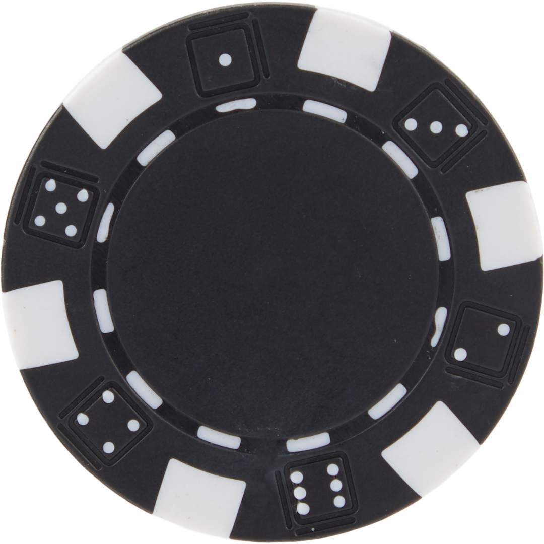 Recycled Poker Chip Ball Marker - SM-8905 Black