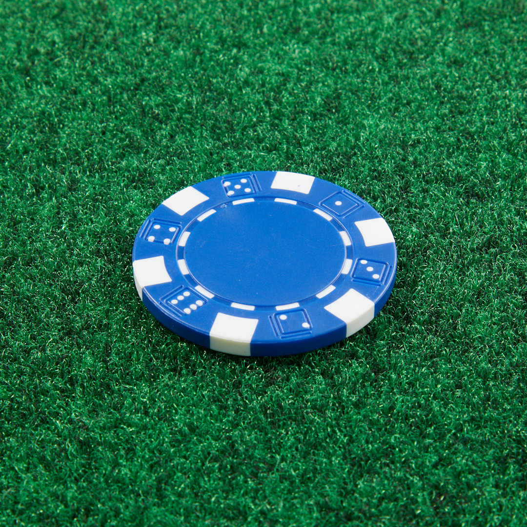 Recycled Poker Chip Ball Marker - SM-8905 Blue