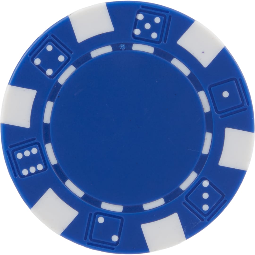 Recycled Poker Chip Ball Marker - SM-8905 Blue