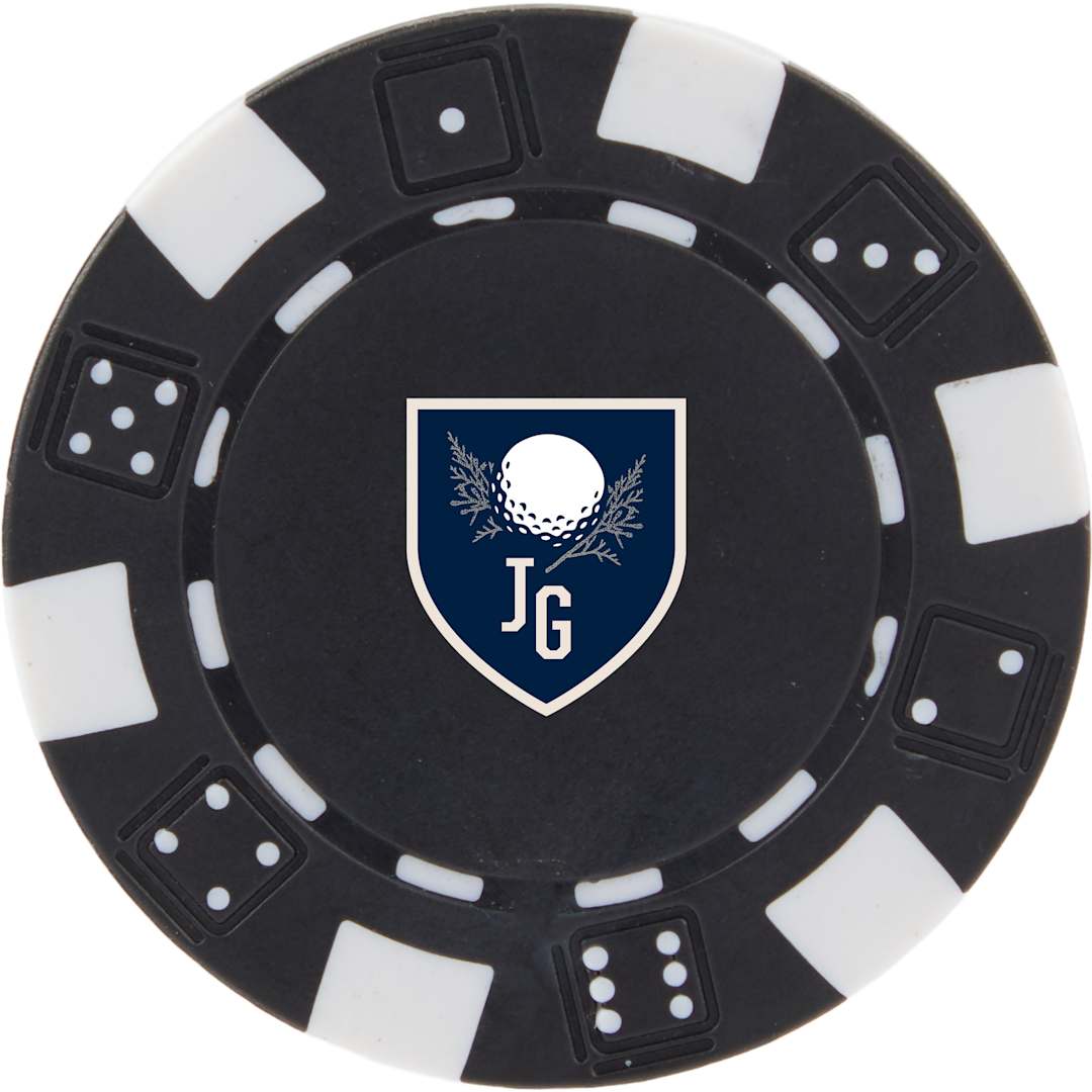 Recycled Poker Chip Ball Marker - SM-8905 Black