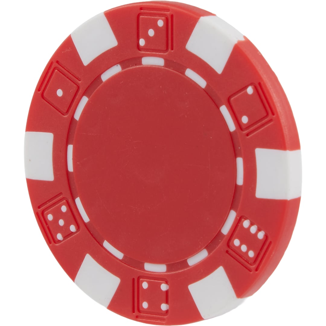 Recycled Poker Chip Ball Marker - SM-8905 Red