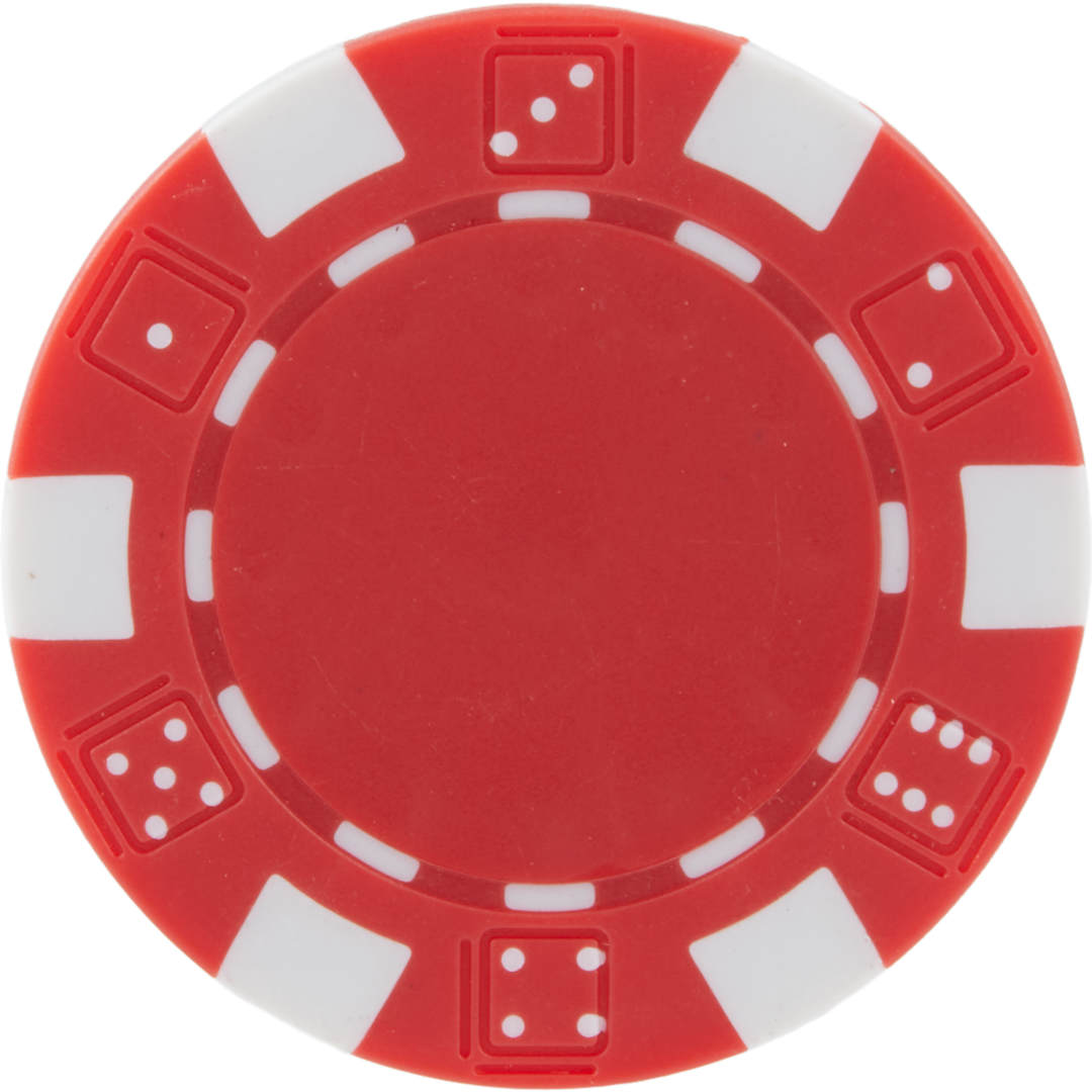 Recycled Poker Chip Ball Marker - SM-8905 Red