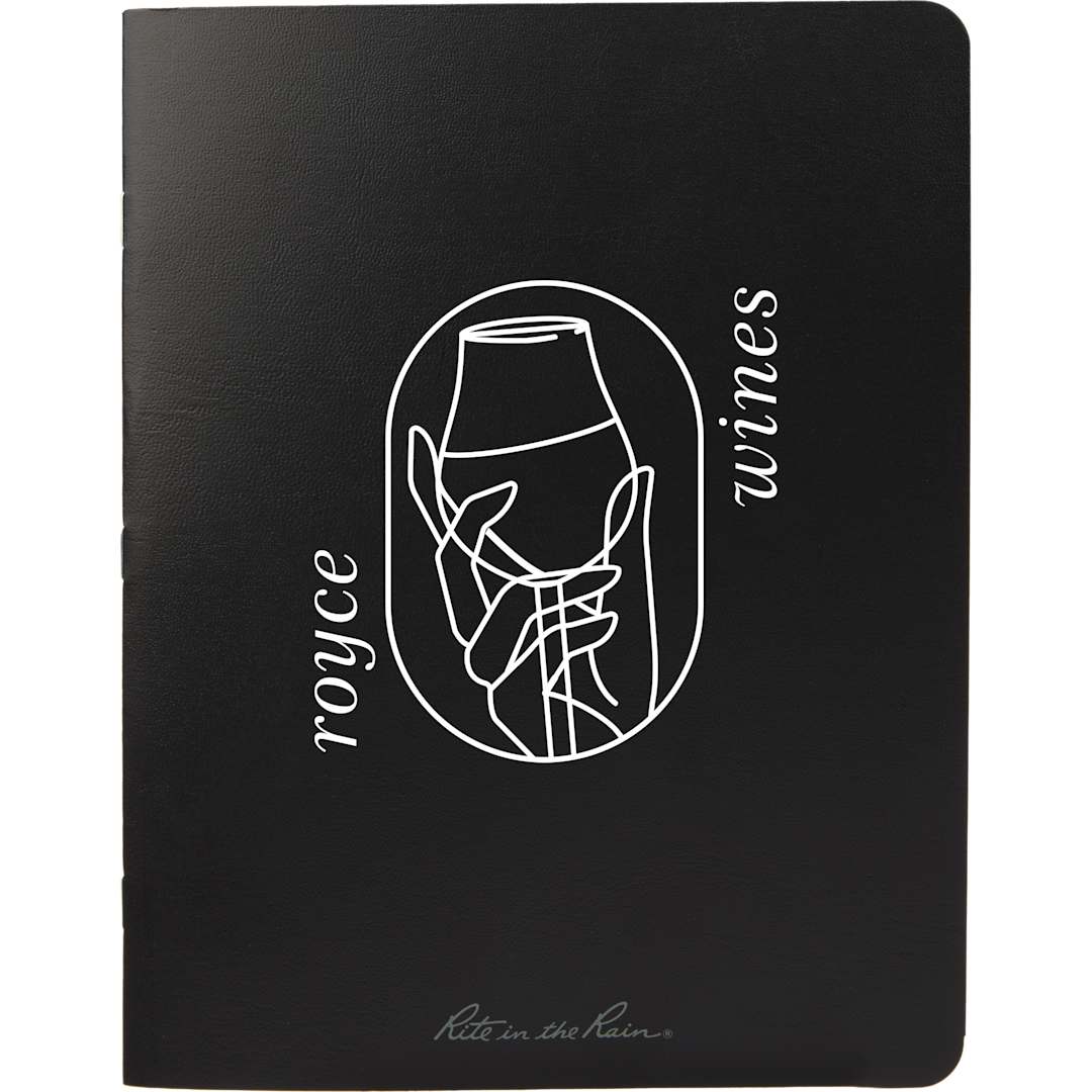 Rite in the Rain 6.6" x 8.5" Rite in the Rain Stapled Notebook - 0913-07 Black