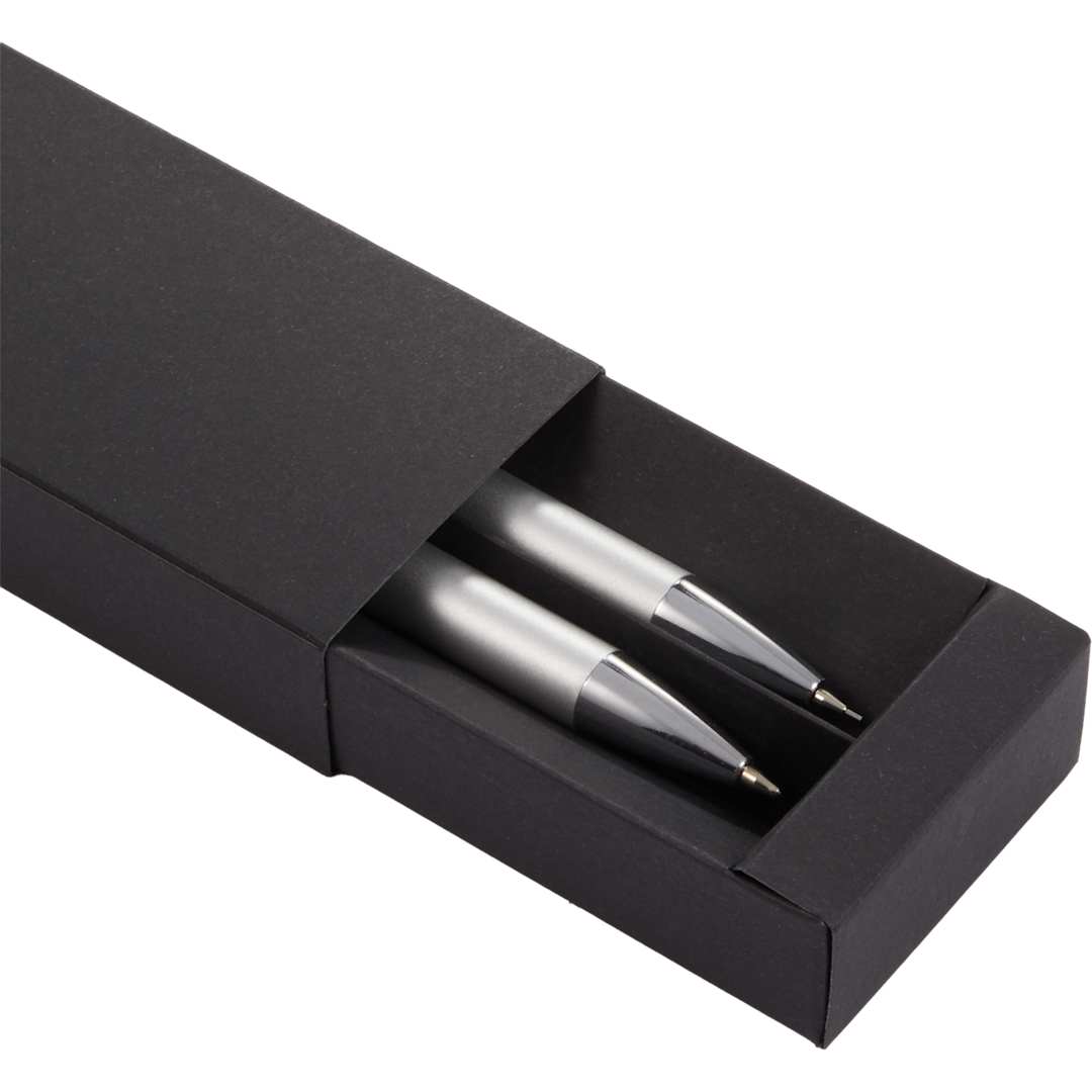 June Recycled Pen and Pencil Set - 1066-74 Silver