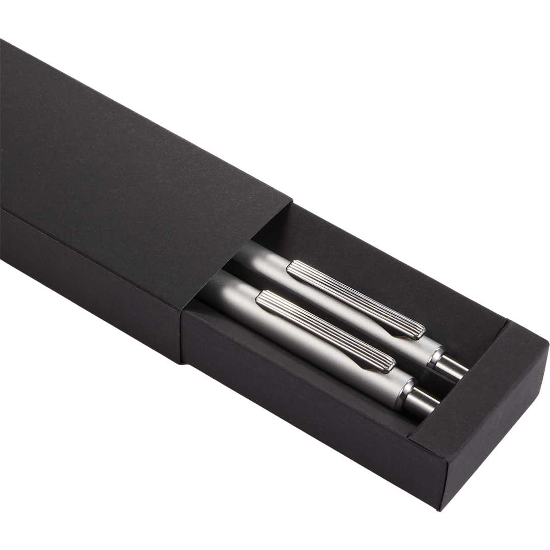 June Recycled Pen and Pencil Set - 1066-74 Silver