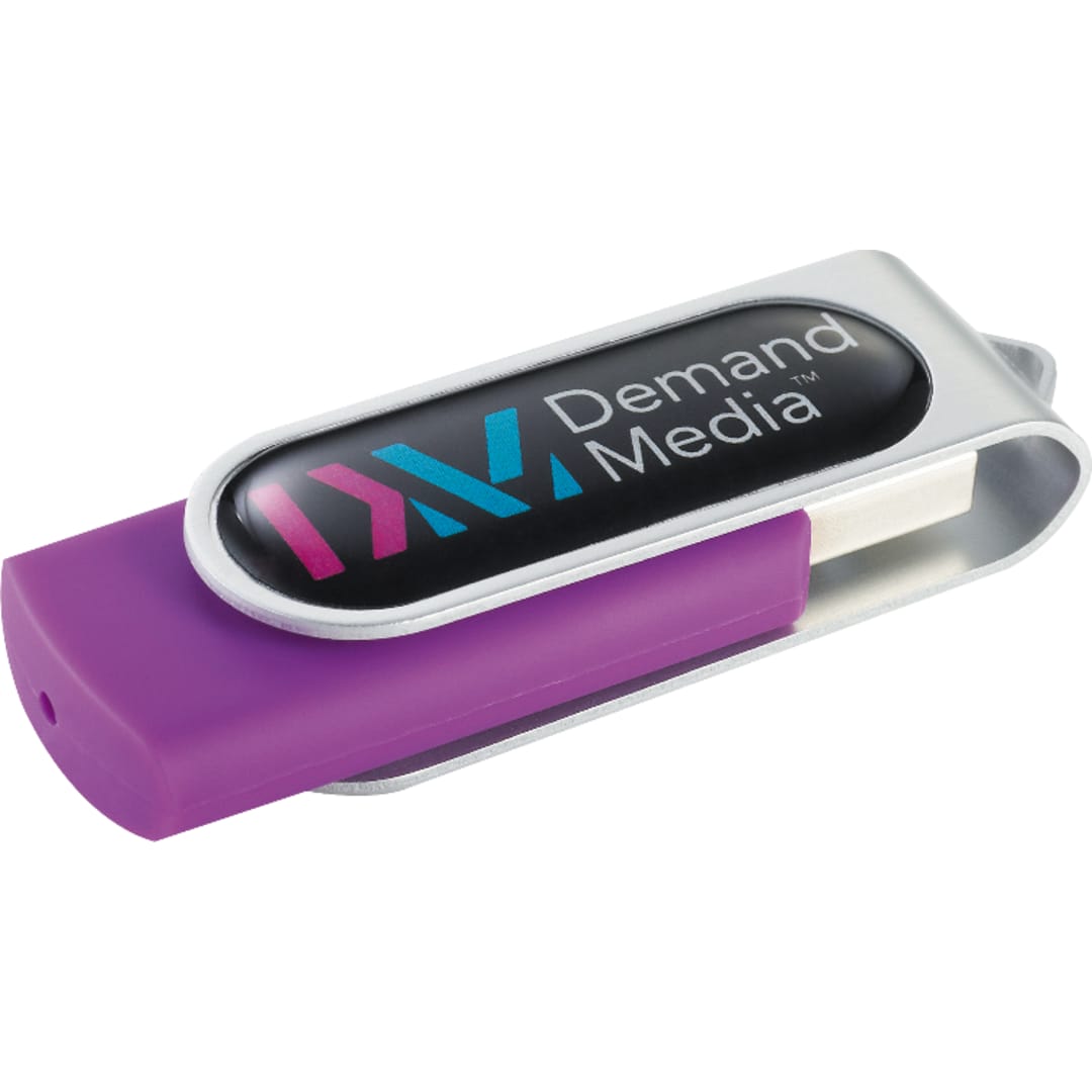 Domeable Rotate Flash Drive 1GB - 1692-63 Purple
