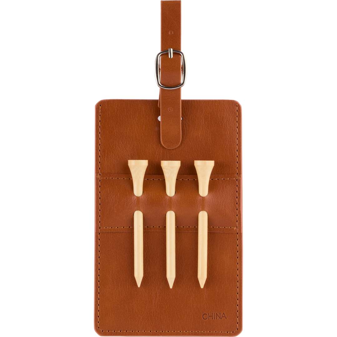Golf Bag Tag Tee Holder - 1401-66 Brown