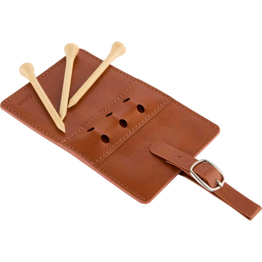 Golf Bag Tag Tee Holder - 1401-66 Brown