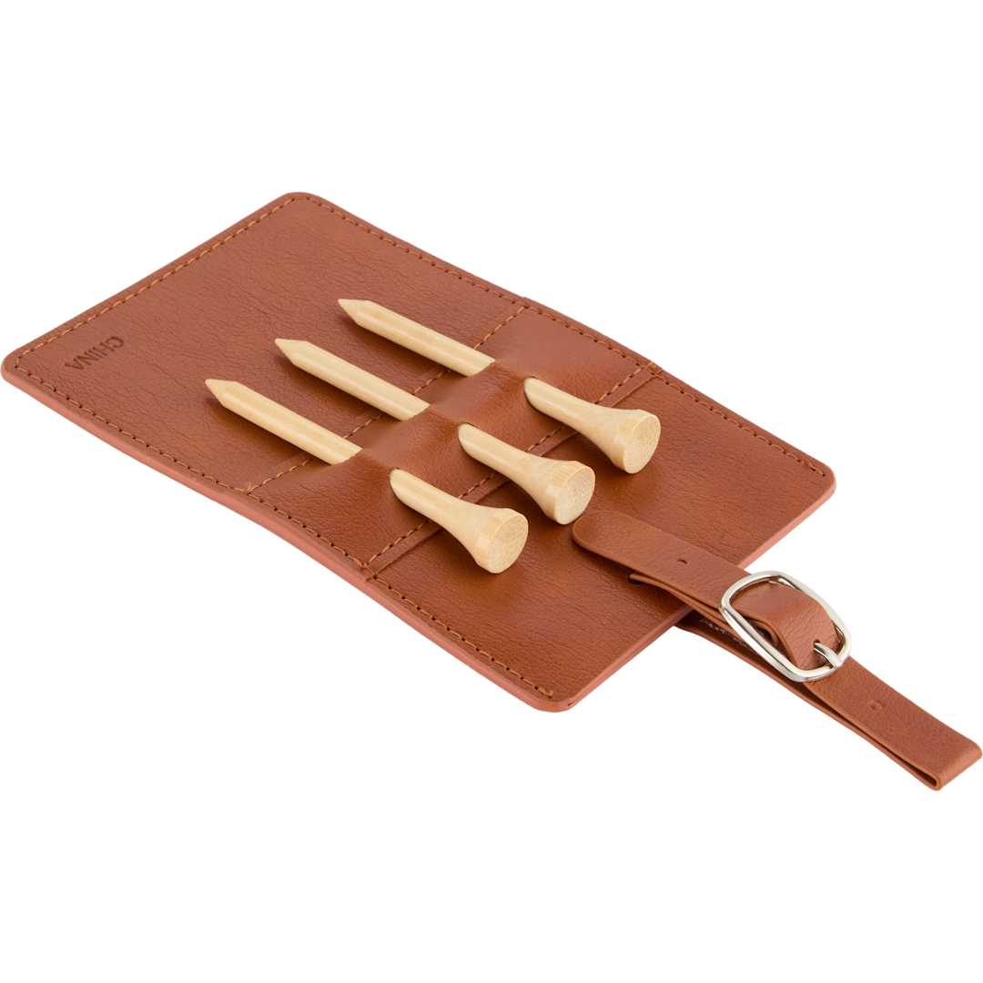Golf Bag Tag Tee Holder - 1401-66 Brown