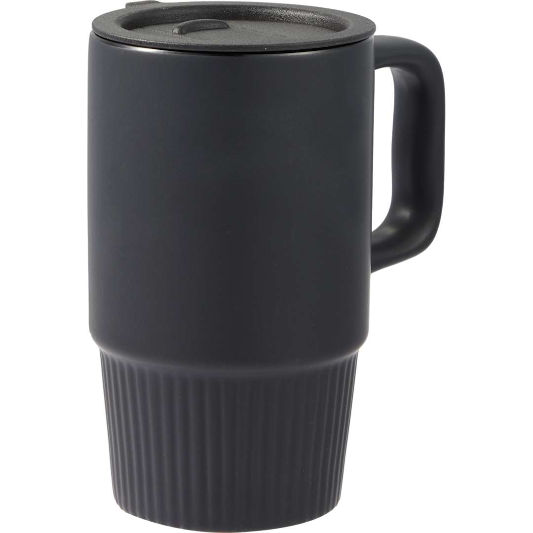 Camden 13oz Ceramic Mug w/ Lid - 1600-74 Black