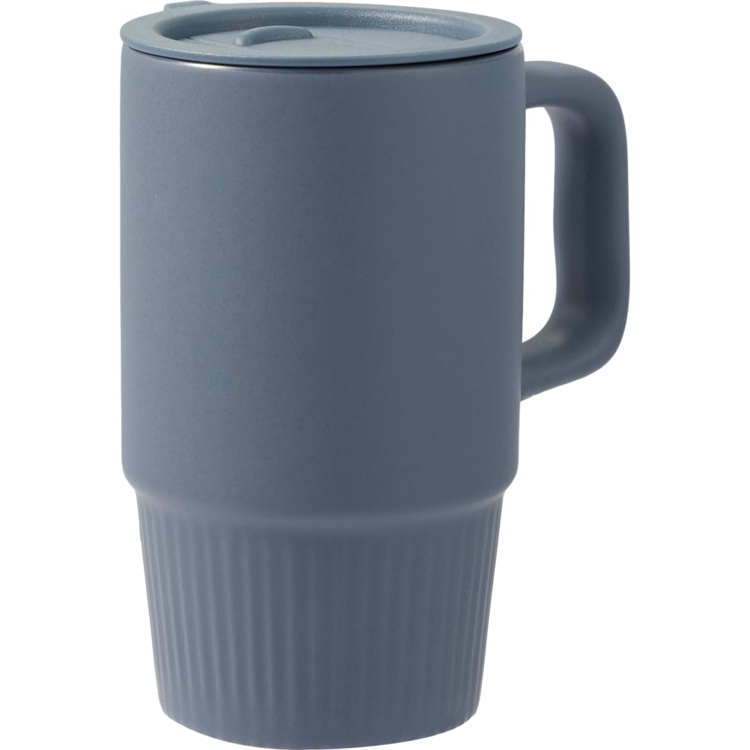 Camden 13oz Ceramic Mug w/ Lid - 1600-74 Blue