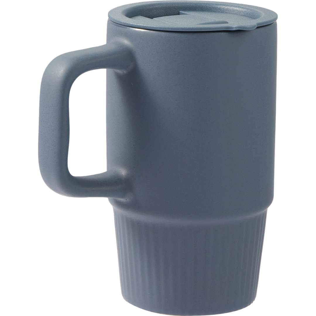 Camden 13oz Ceramic Mug w/ Lid - 1600-74 Blue