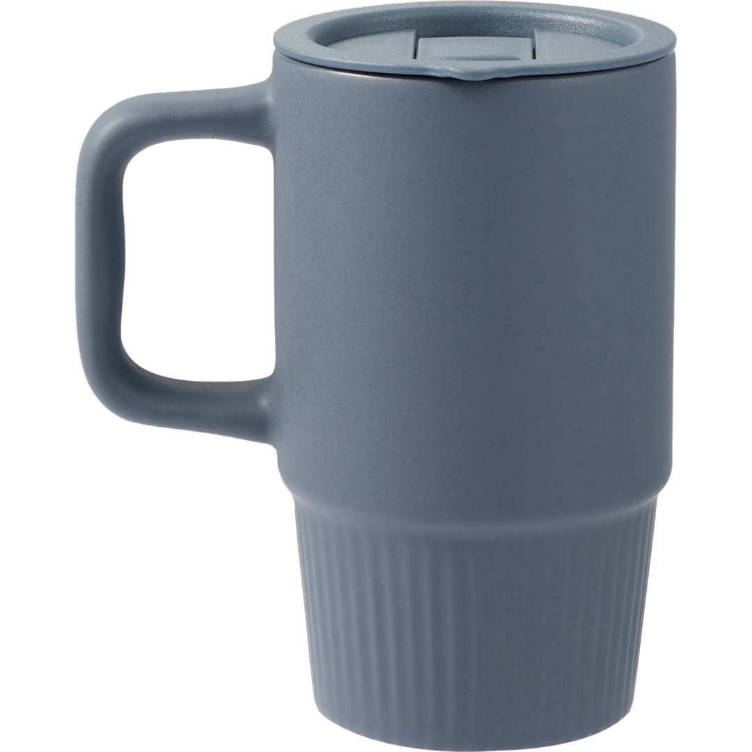 Camden 13oz Ceramic Mug w/ Lid - 1600-74 Blue