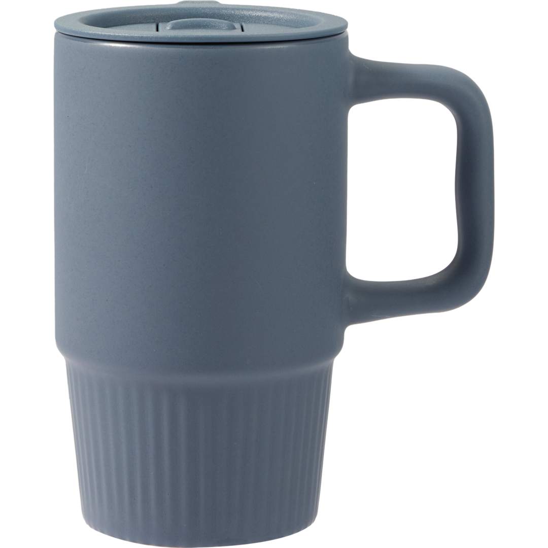 Camden 13oz Ceramic Mug w/ Lid - 1600-74 Blue