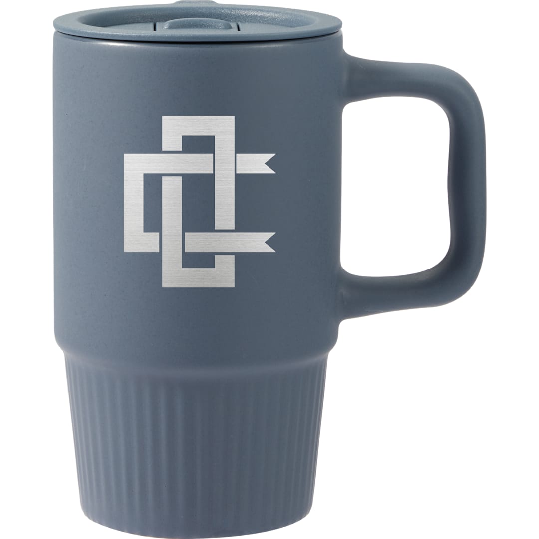 Camden 13oz Ceramic Mug w/ Lid - 1600-74 Blue