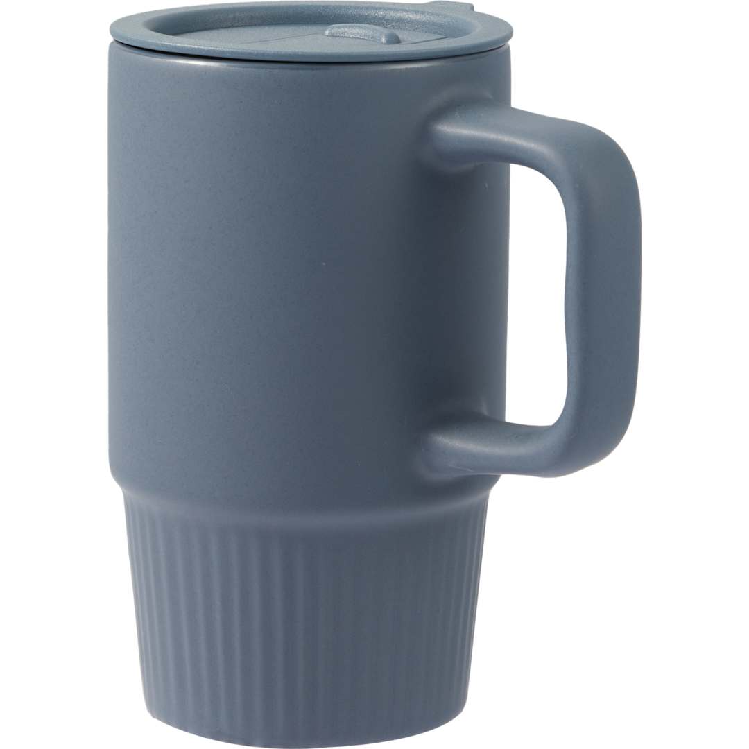 Camden 13oz Ceramic Mug w/ Lid - 1600-74 Blue
