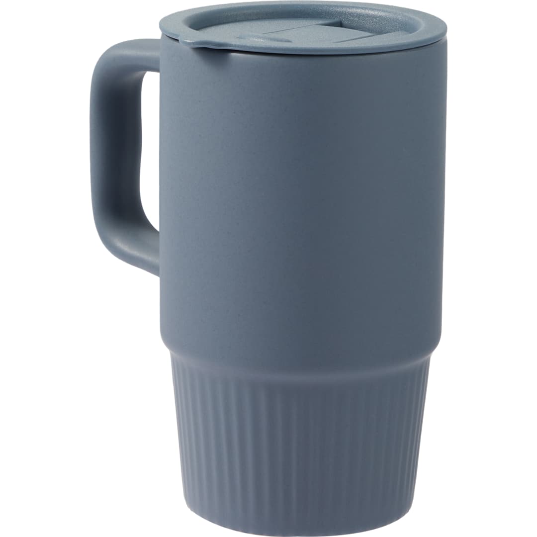 Camden 13oz Ceramic Mug w/ Lid - 1600-74 Blue