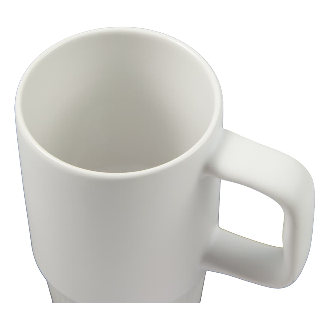 Camden 13oz Ceramic Mug w/ Lid - 1600-74 White