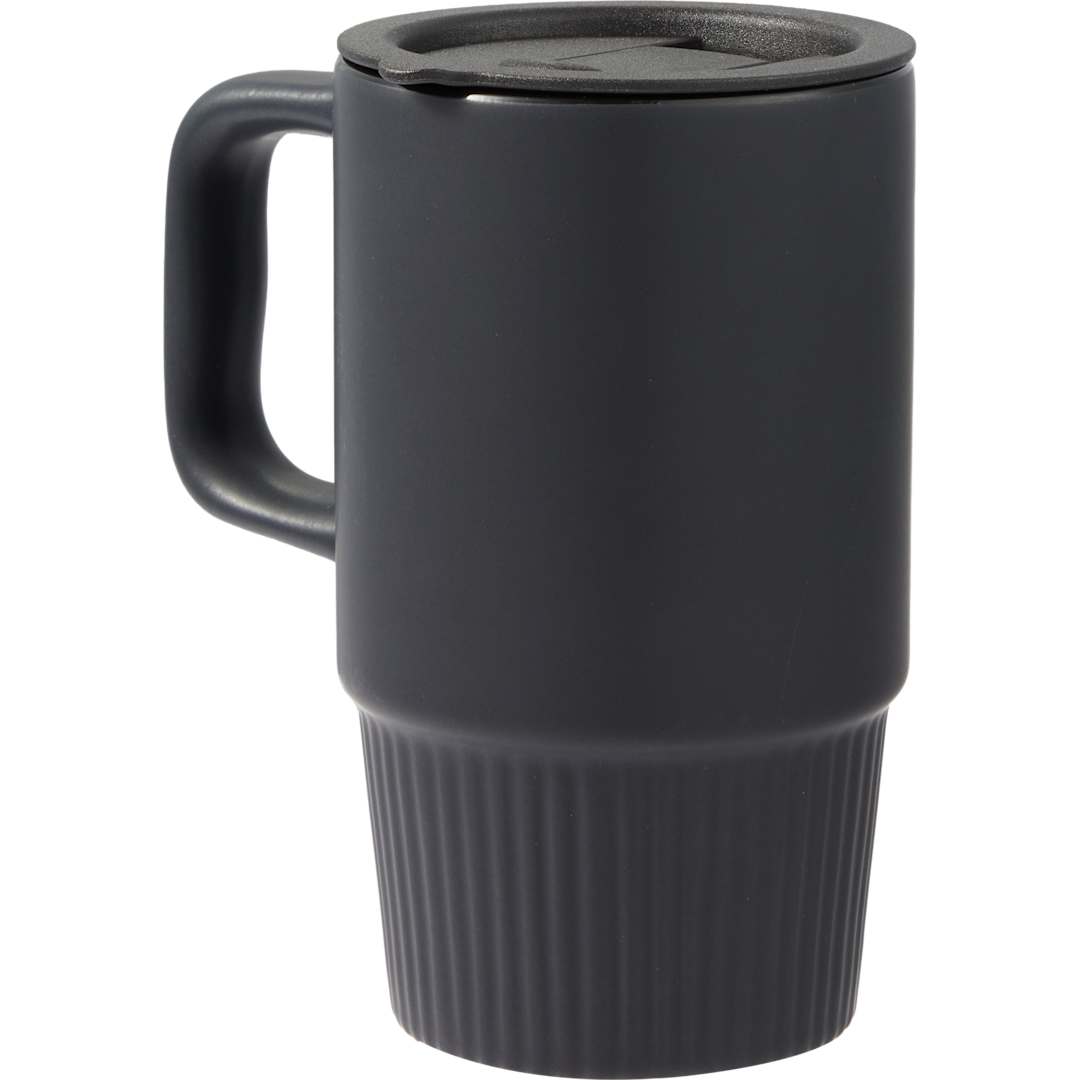 Camden 13oz Ceramic Mug w/ Lid - 1600-74 Black