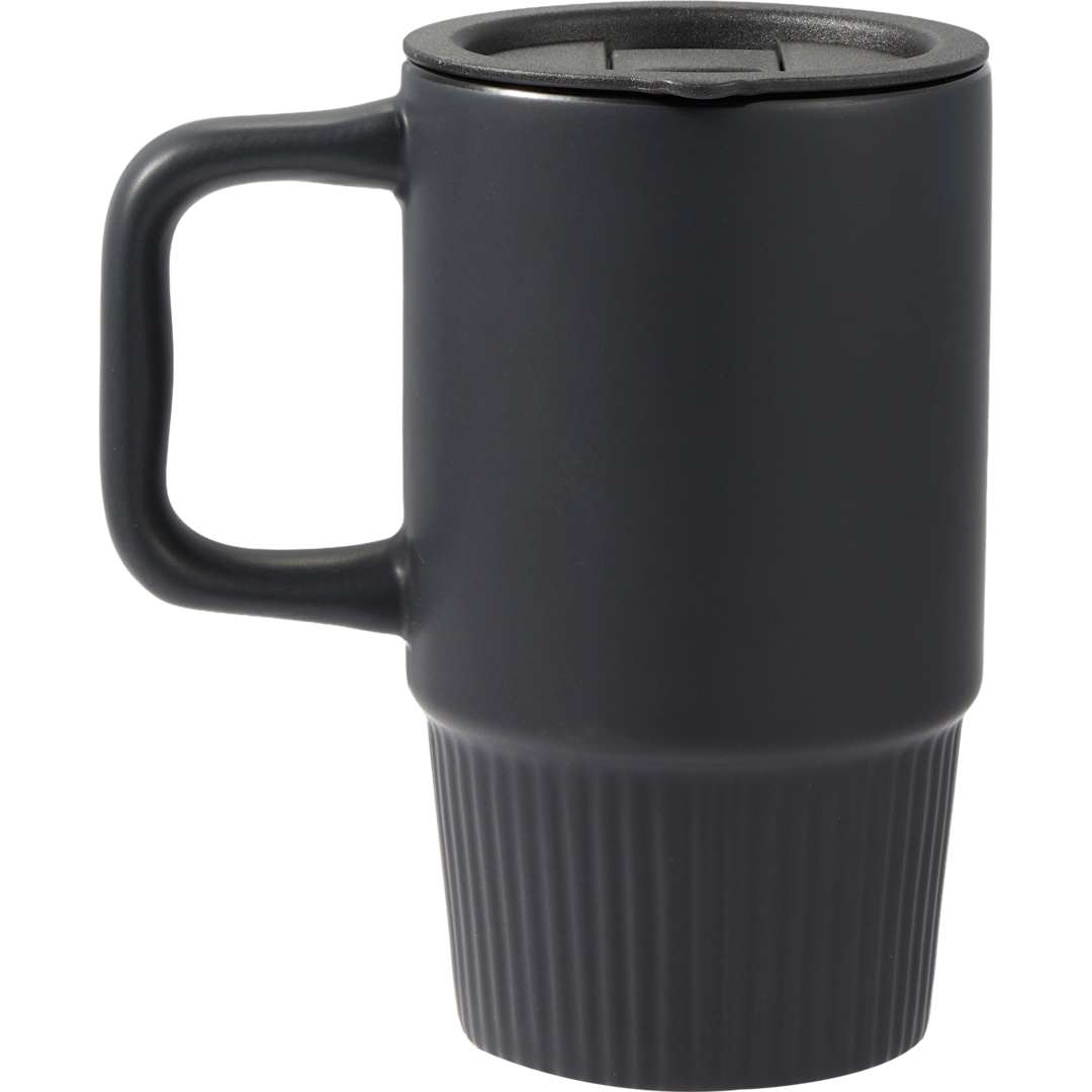 Camden 13oz Ceramic Mug w/ Lid - 1600-74 Black