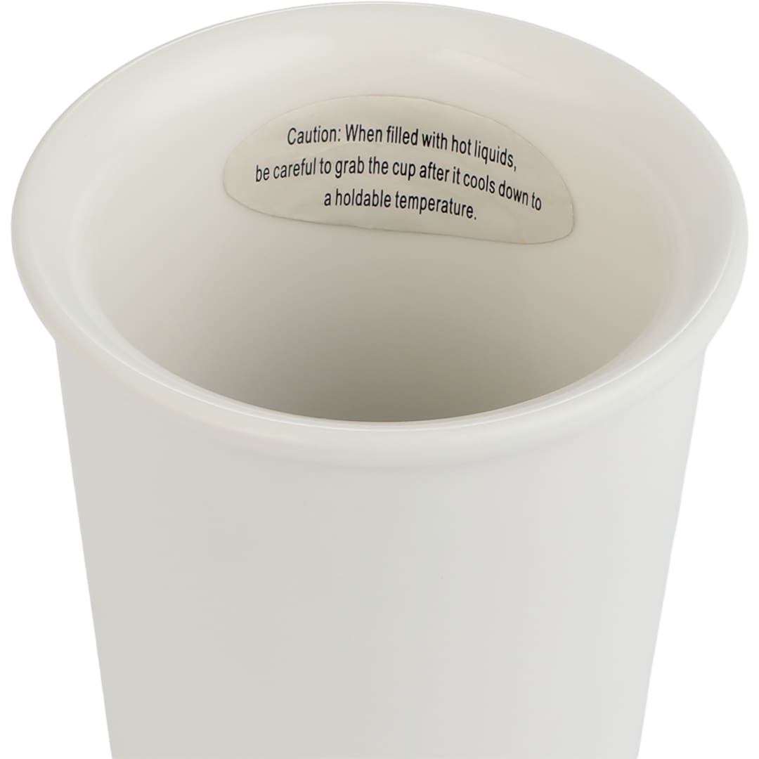 I'm Not a Paper Cup 10oz Ceramic Tumbler w/ Lid - 1600-78 White