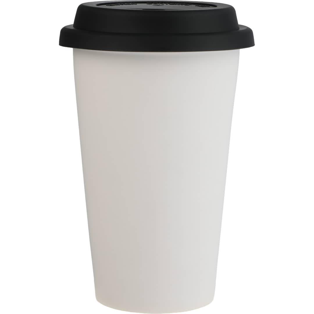 I'm Not a Paper Cup 10oz Ceramic Tumbler w/ Lid - 1600-78 White