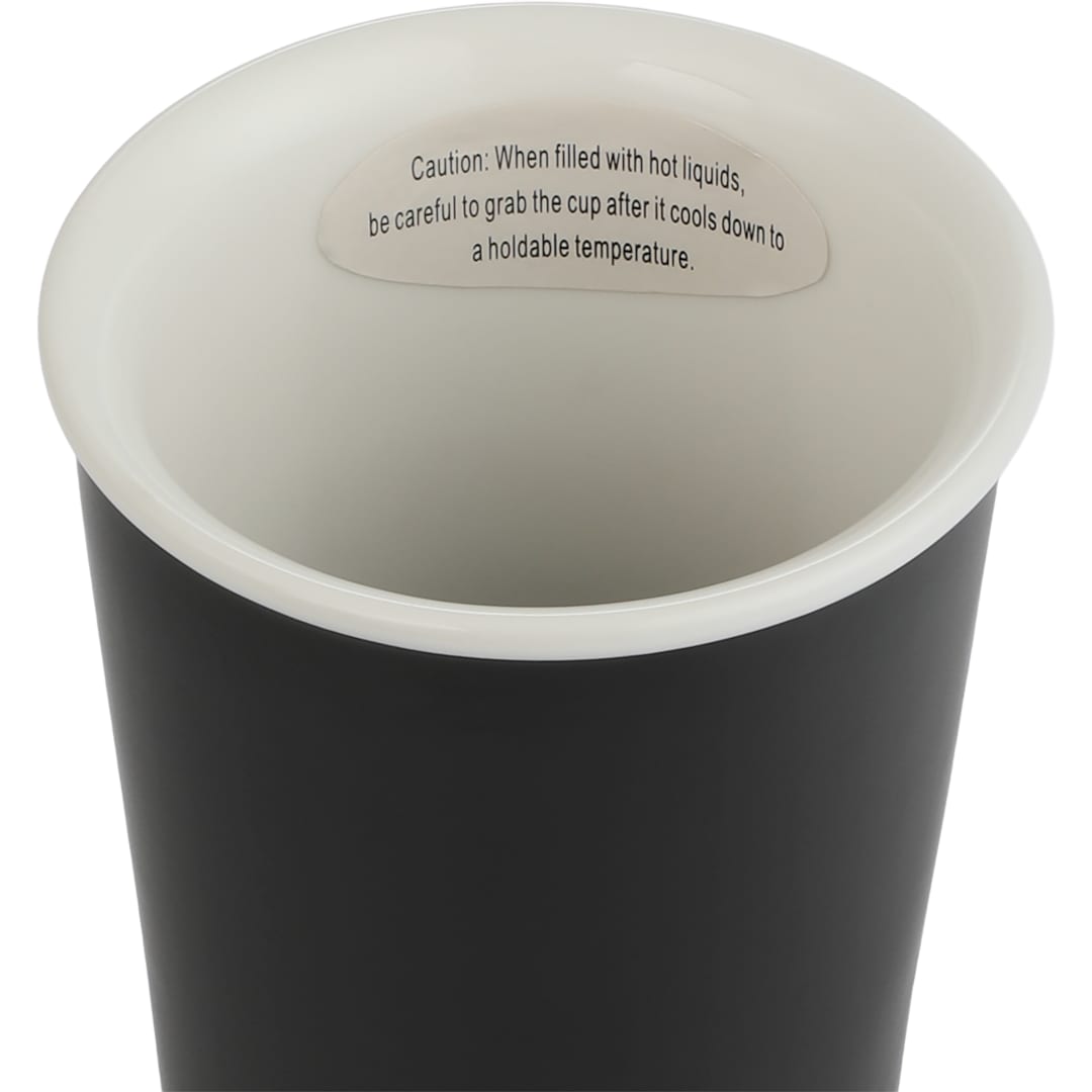 I'm Not a Paper Cup 10oz Ceramic Tumbler w/ Lid - 1600-78 Black