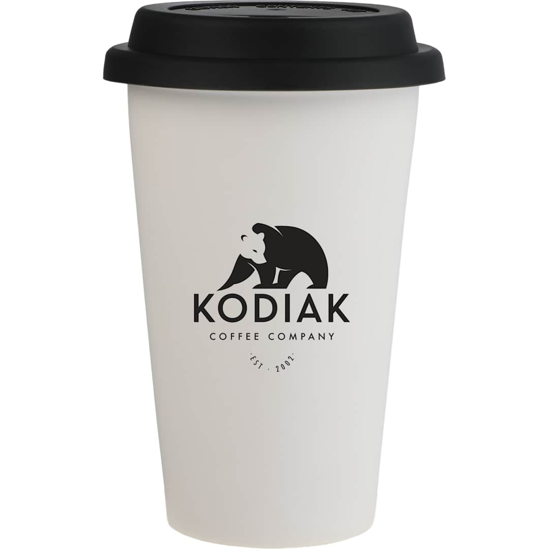 I'm Not a Paper Cup 10oz Ceramic Tumbler w/ Lid - 1600-78 White