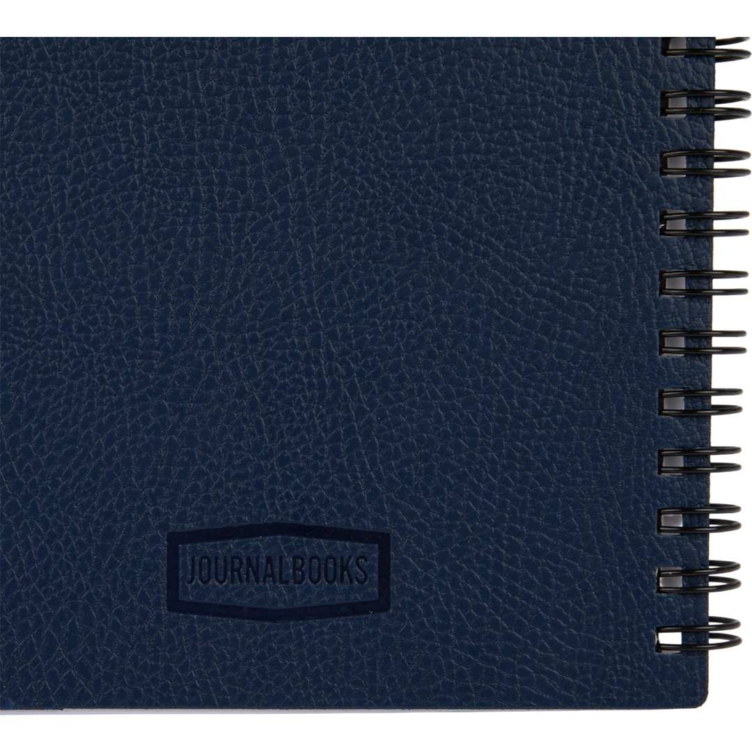 5” x 7” FSC ® Recycled Pebble Grain Spiral Journal - 2900-60 Blue