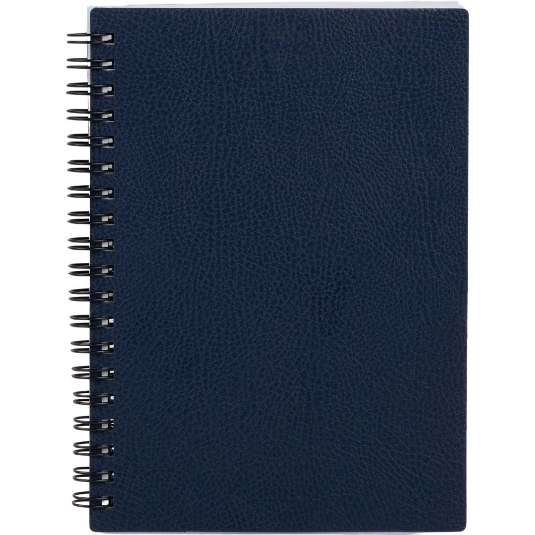 5” x 7” FSC ® Recycled Pebble Grain Spiral Journal - 2900-60 Blue