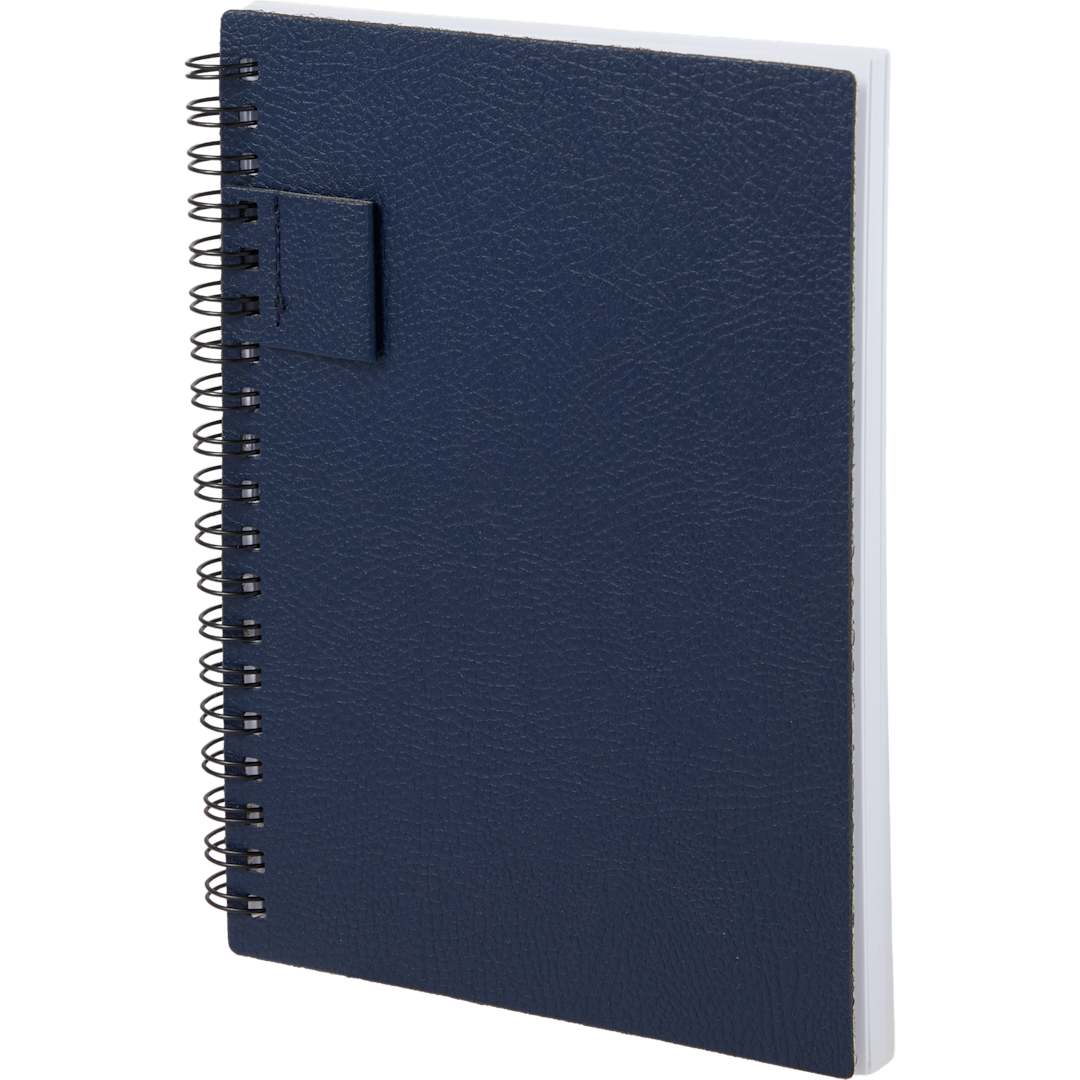 5” x 7” FSC ® Recycled Pebble Grain Spiral Journal - 2900-60 Blue