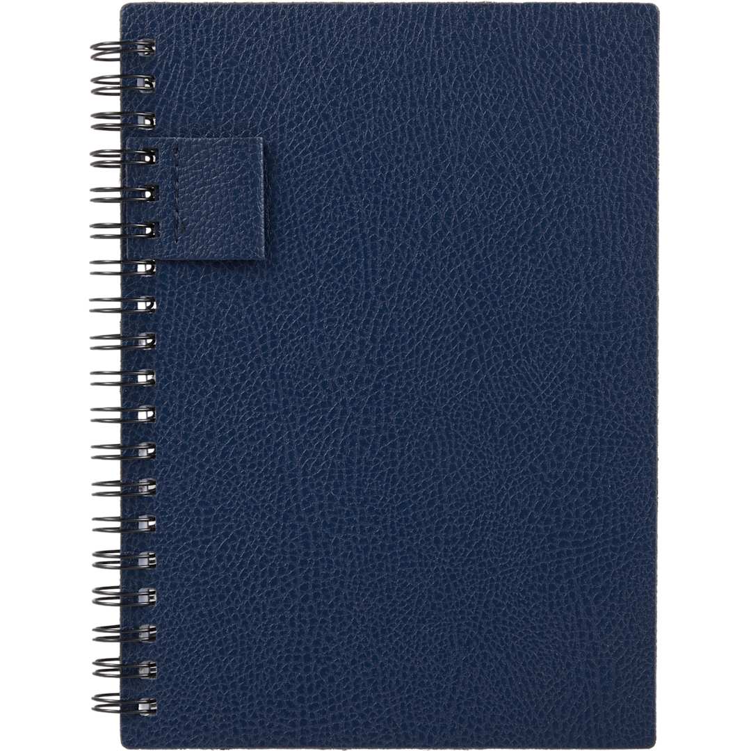 5” x 7” FSC ® Recycled Pebble Grain Spiral Journal - 2900-60 Blue