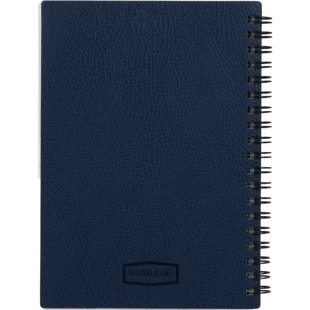 5” x 7” FSC ® Recycled Pebble Grain Spiral Journal - 2900-60 Blue