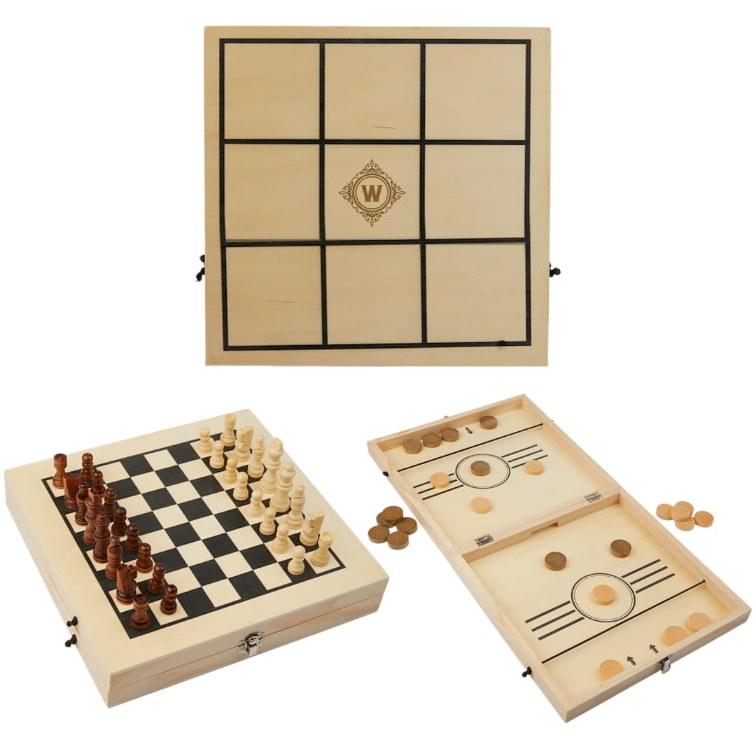 Playstyle 4-in-1 Desktop Game Set - 3002-52 Natural