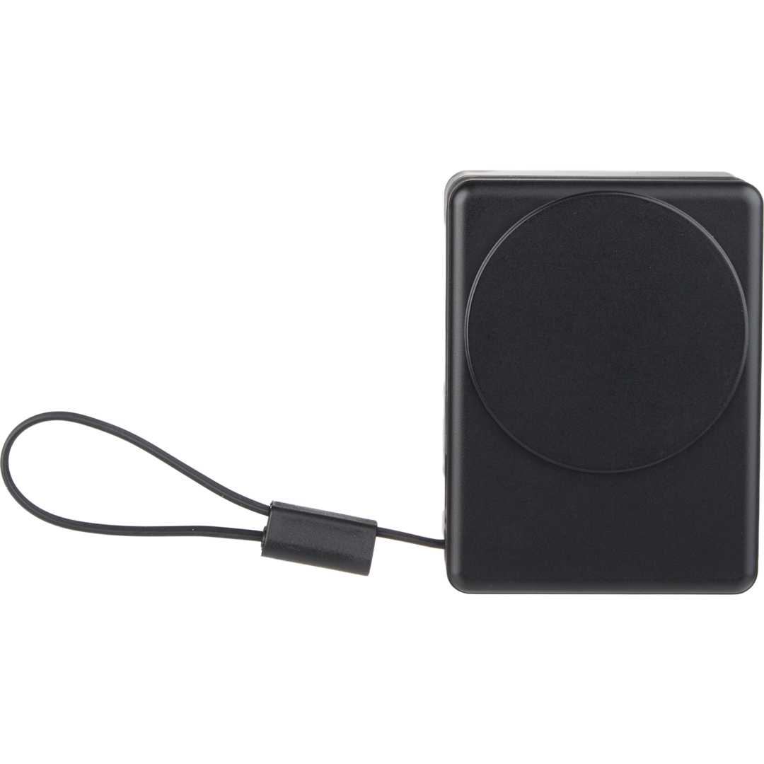 5000 mAh 15W MagClick Power Bank with Wall Charger - 7122-36 Black