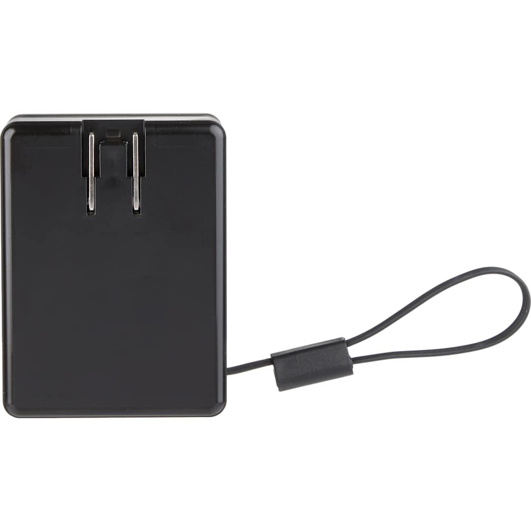 5000 mAh 15W MagClick Power Bank with Wall Charger - 7122-36 Black