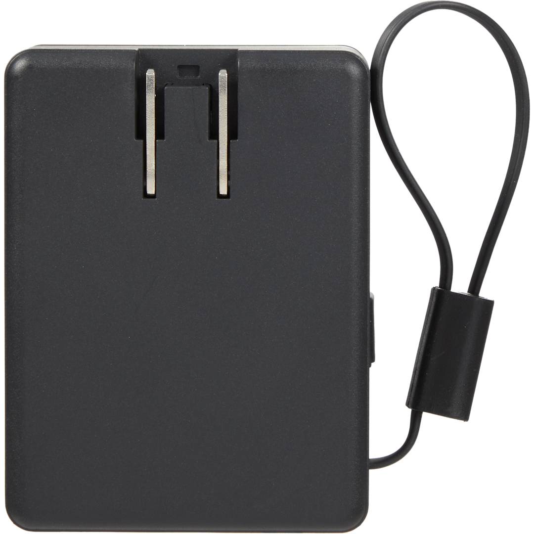 5000 mAh 15W MagClick Power Bank with Wall Charger - 7122-36 Black
