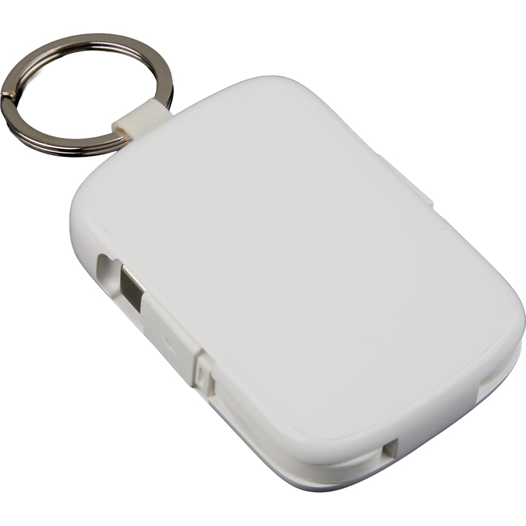 My Jolt 2000 mAh Power Bank with Integrated Cables - 7122-39 White