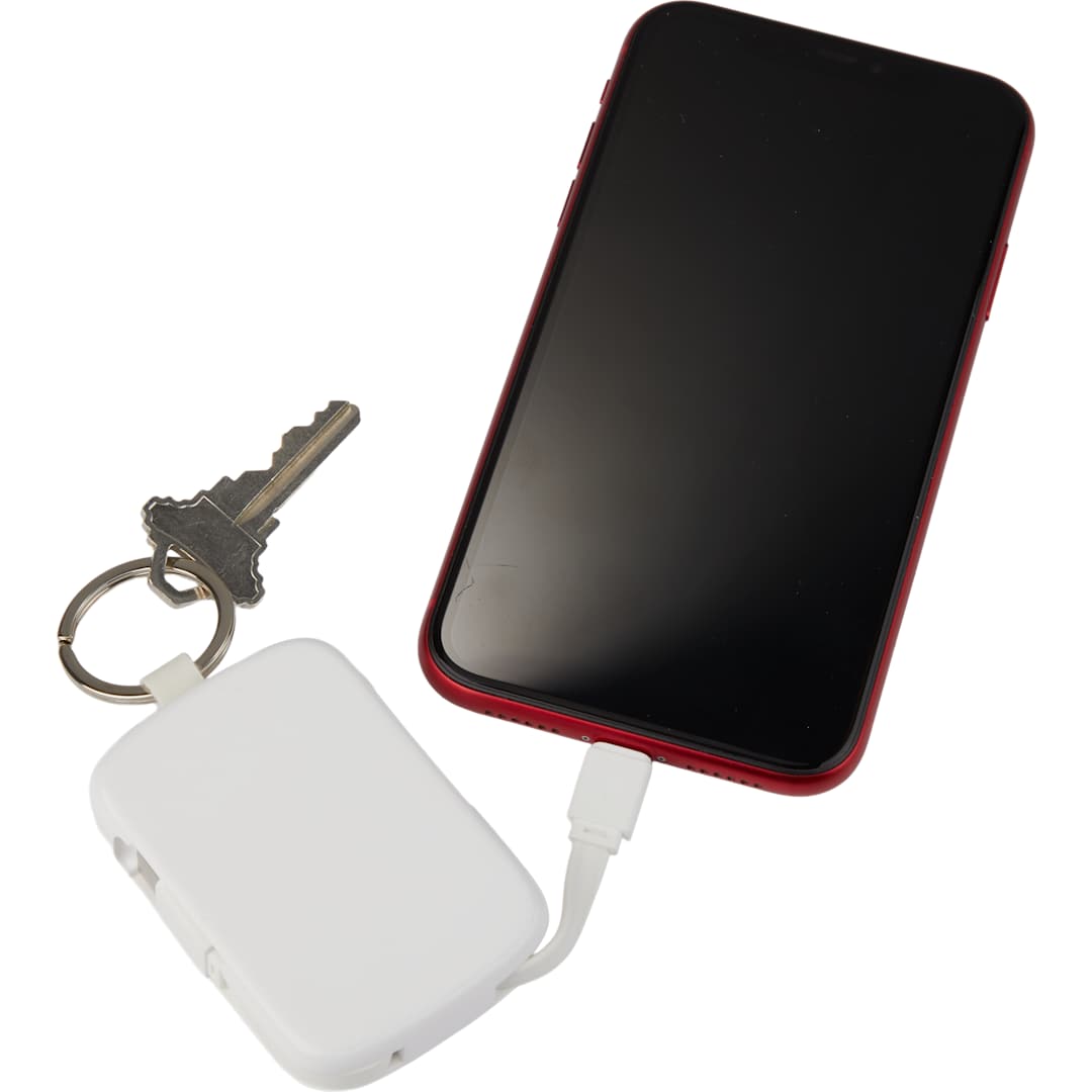 My Jolt 2000 mAh Power Bank with Integrated Cables - 7122-39 White