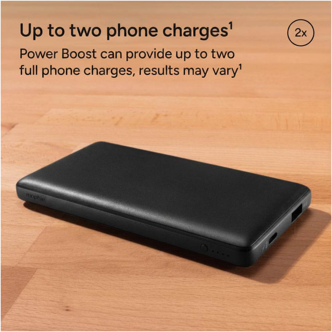 mophie mophie® Power Boost 2.0 10,000 mAh Power Bank - 7124-29 Black