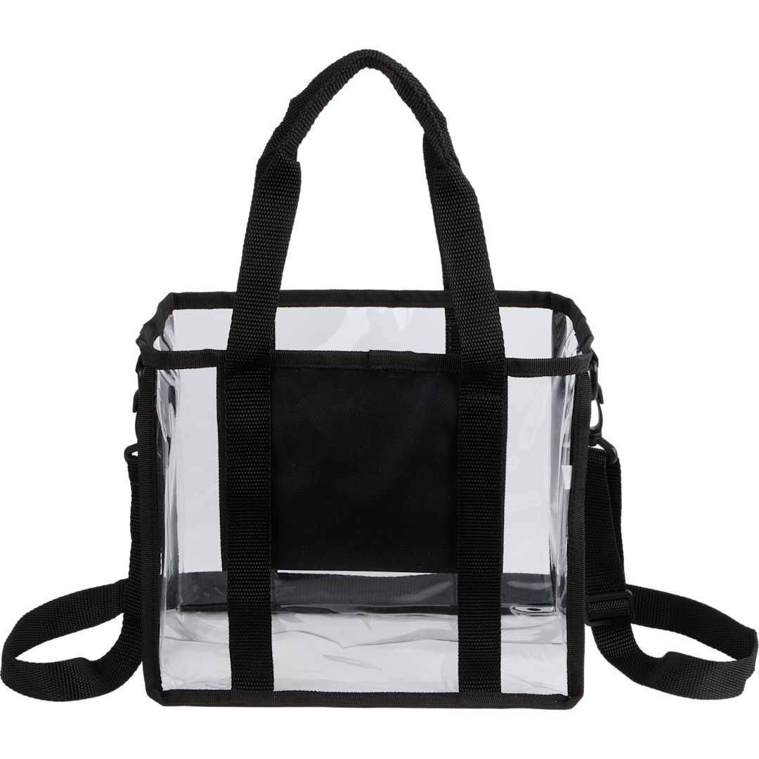 Small Clear Stadium Tote - 7901-58 Black