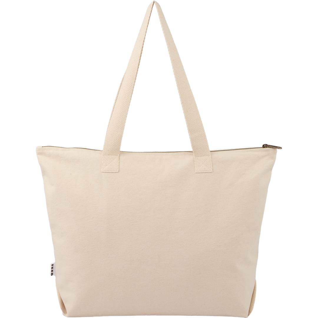 Feed FEED Organic Cotton Zippered Tote - 9009-21 Natural
