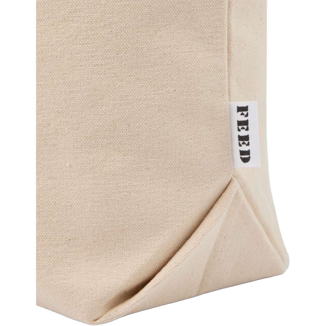 Feed FEED Organic Cotton Zippered Tote - 9009-21 Natural