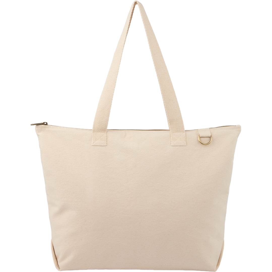 Feed FEED Organic Cotton Zippered Tote - 9009-21 Natural