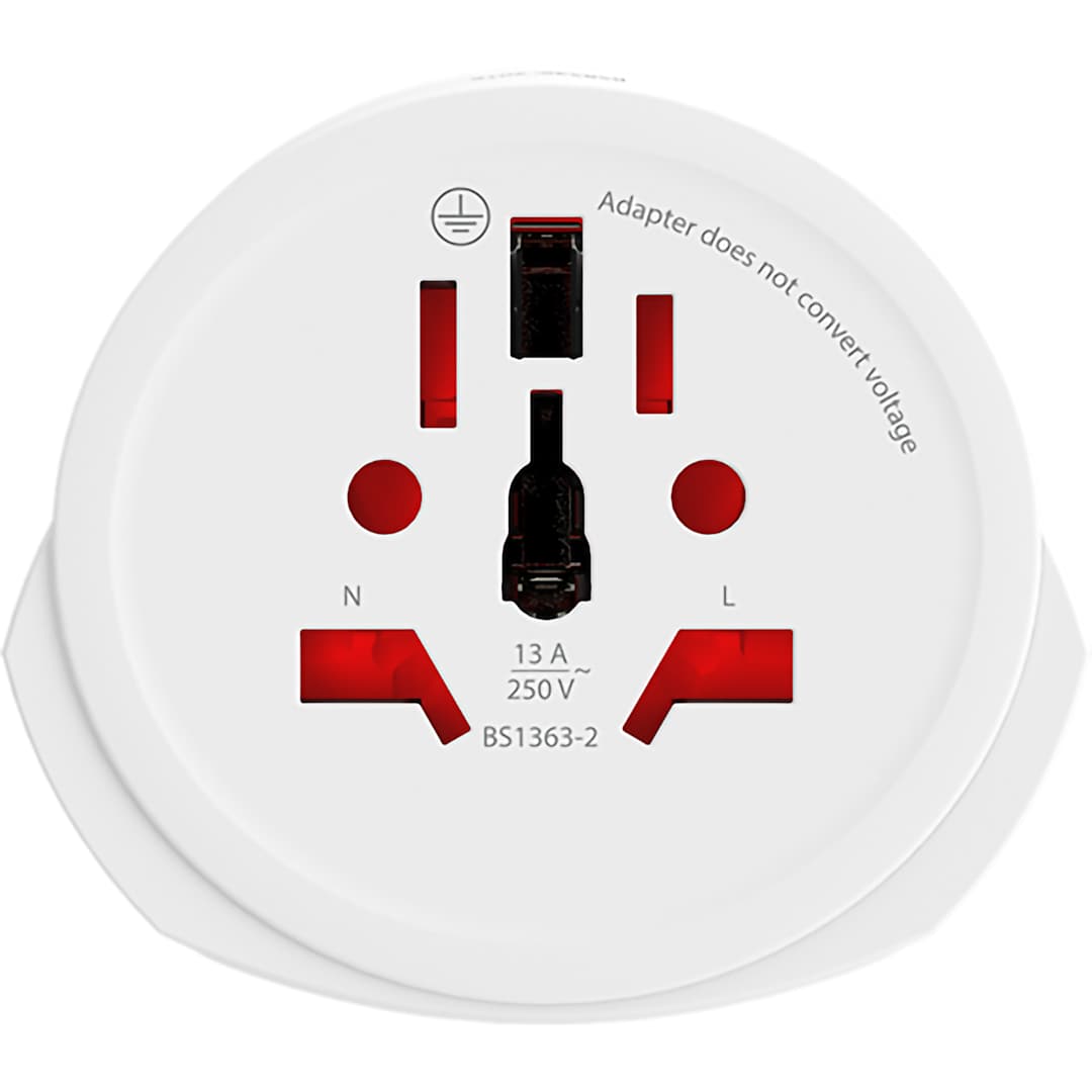 Skross Skross World to Europe Travel Adaptor - 9444-08 White