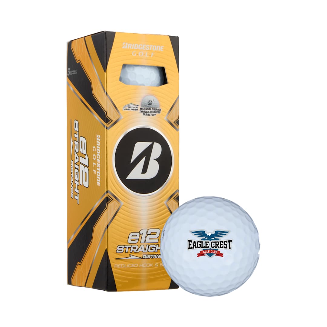 Bridgestone Bridgestone E12 Straight Golf Balls - 3 Pack - 9905-04 White