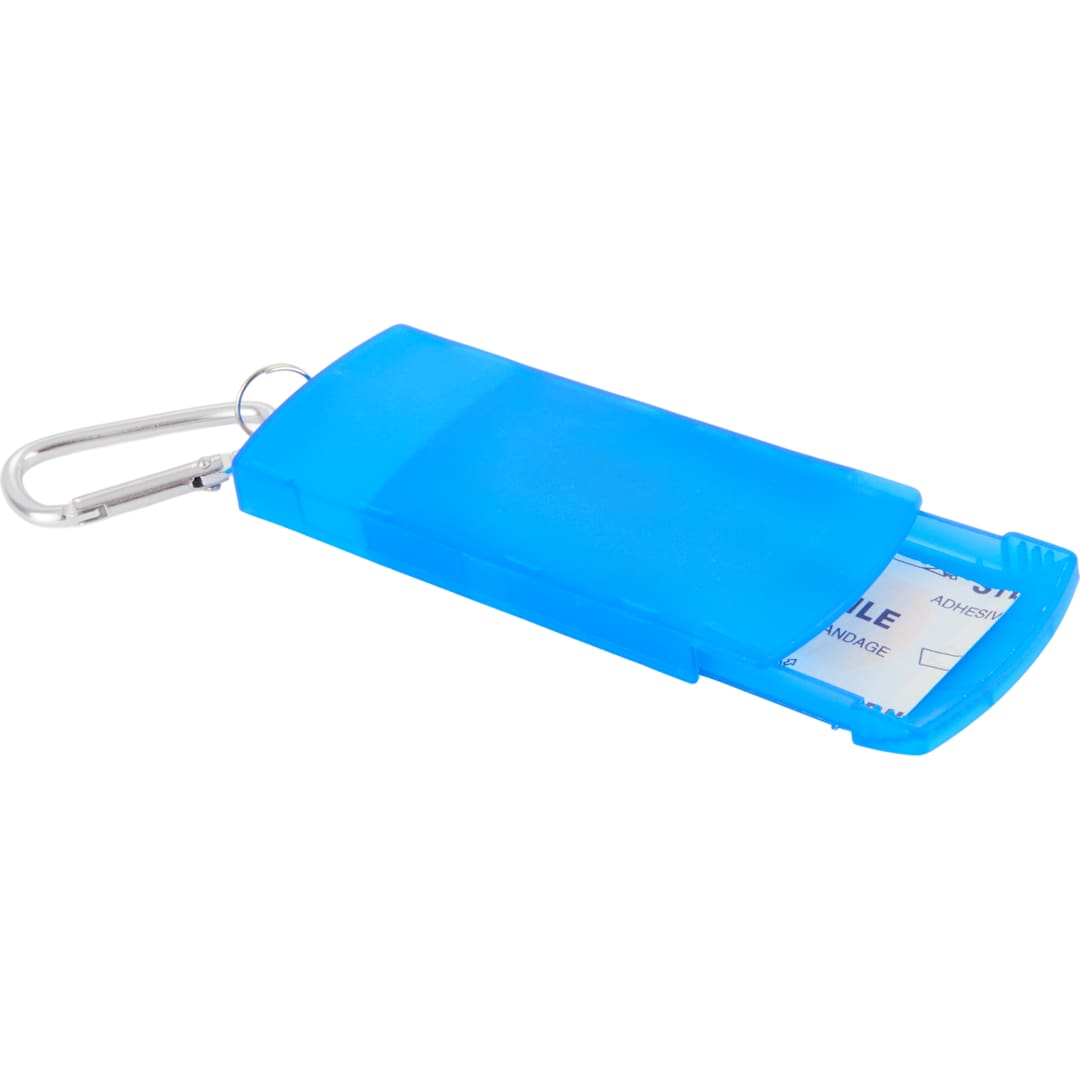 Recycled Bandage Dispenser with Carabiner - SM-1404 Blue