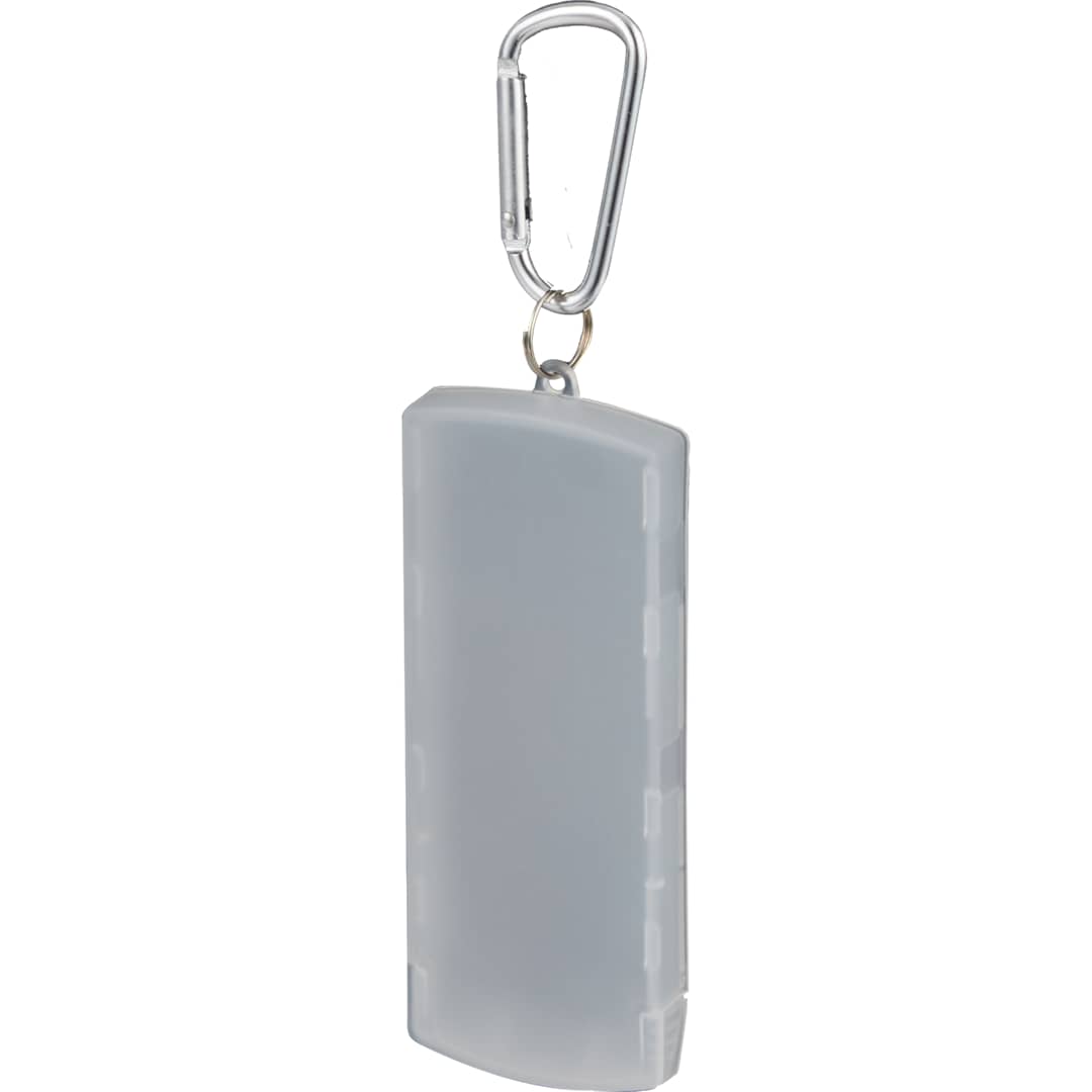 Recycled Bandage Dispenser with Carabiner - SM-1404 Clear